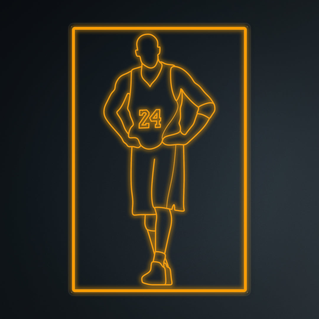 "Basketballspieler 24" Mini-Neonschild