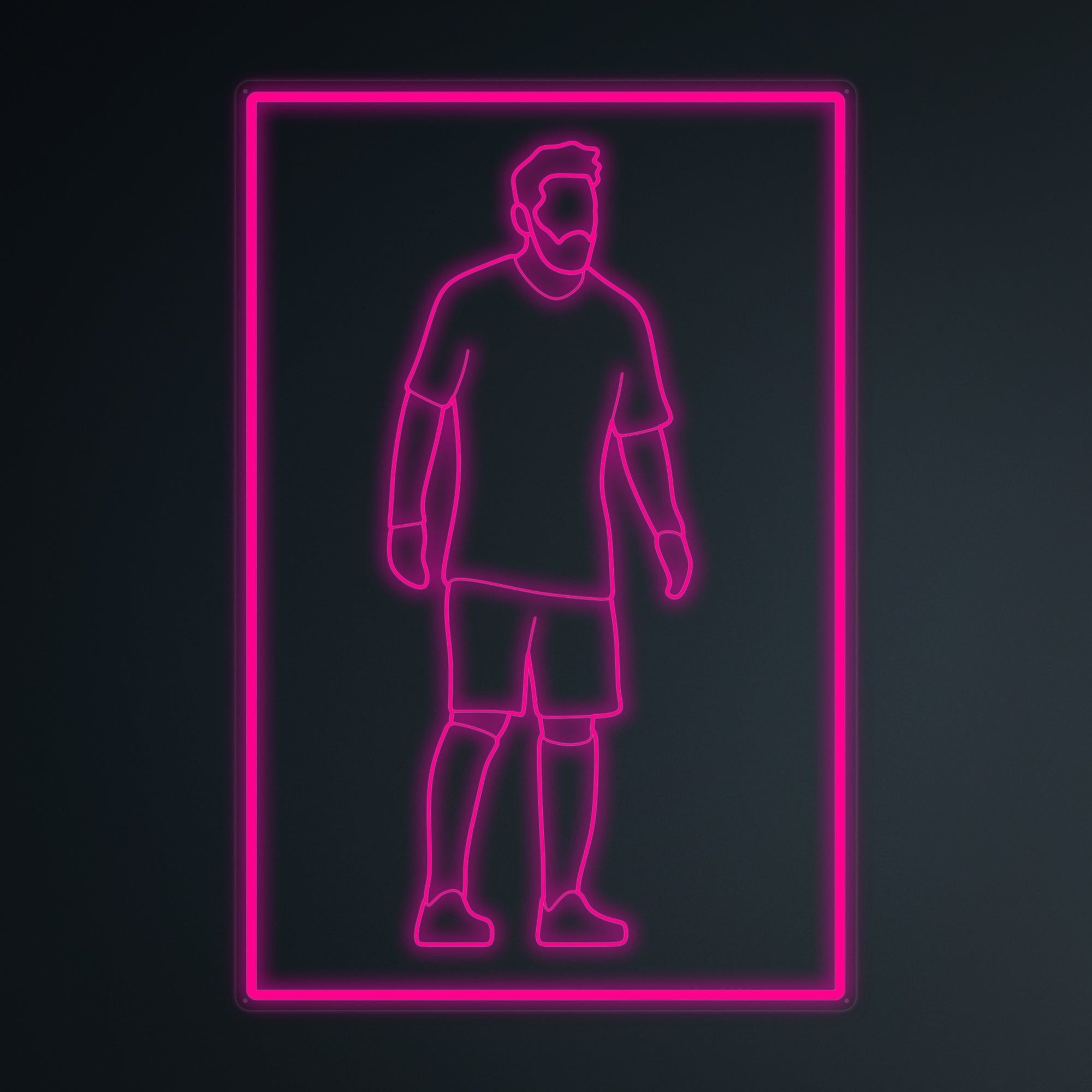 "Football Soccer Spieler 10" Mini-Neonschild