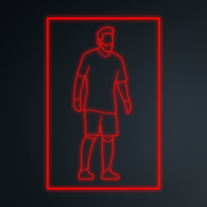 "Fußballspieler 10 Sport" Mini-Neonschild