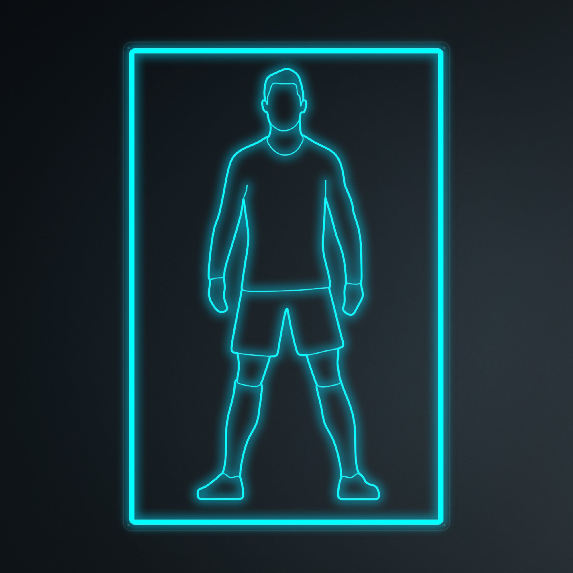 "Sports Football Soccer Spieler 7" Mini-Neonschild