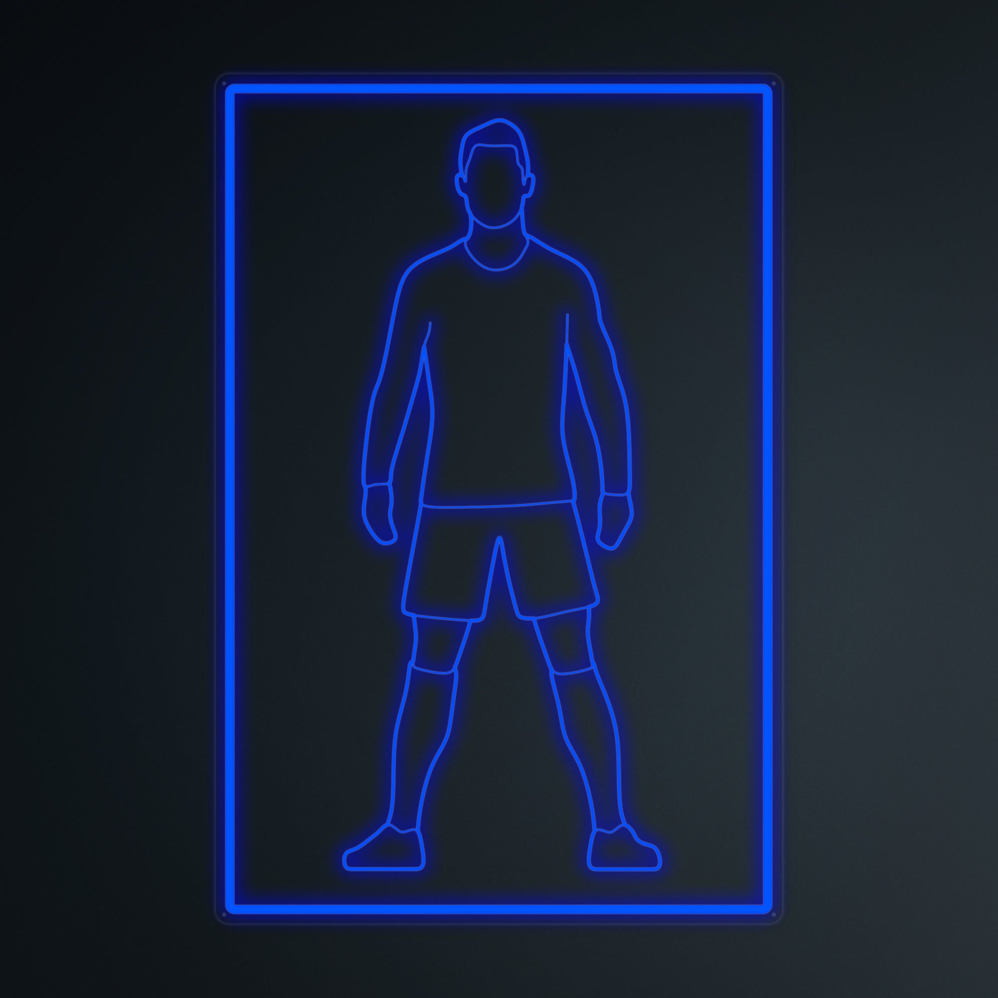 "Sports Football Soccer Spieler 7" Mini-Neonschild