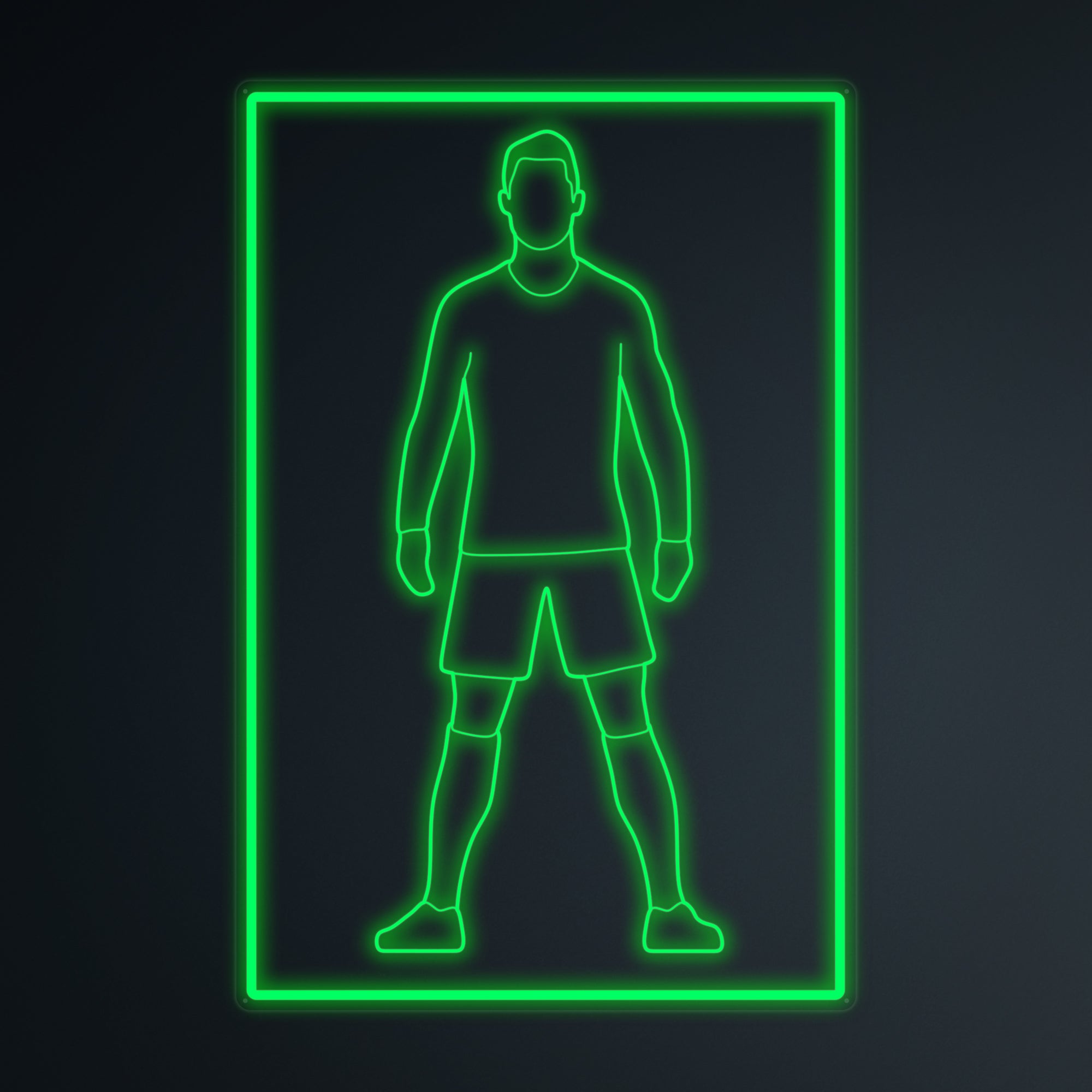 "Sports Football Soccer Spieler 7" Mini-Neonschild