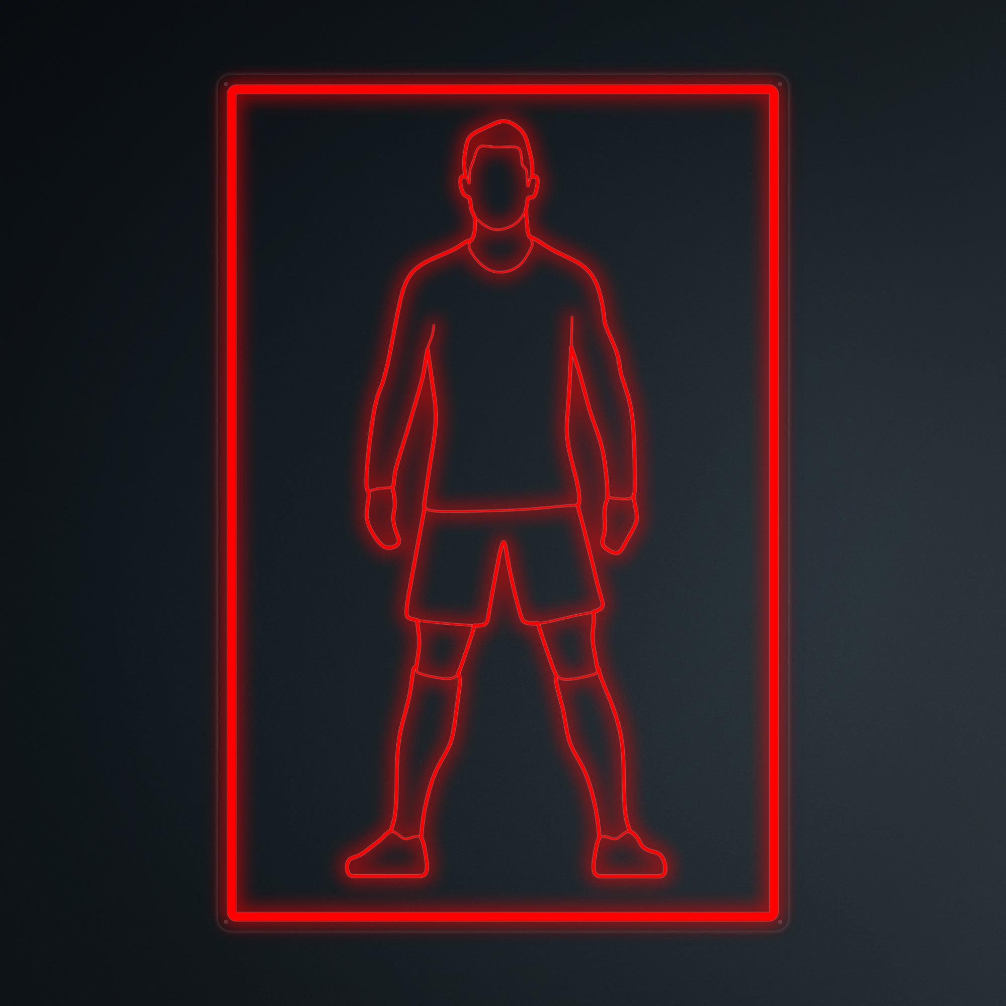 "Sports Football Soccer Spieler 7" Mini-Neonschild
