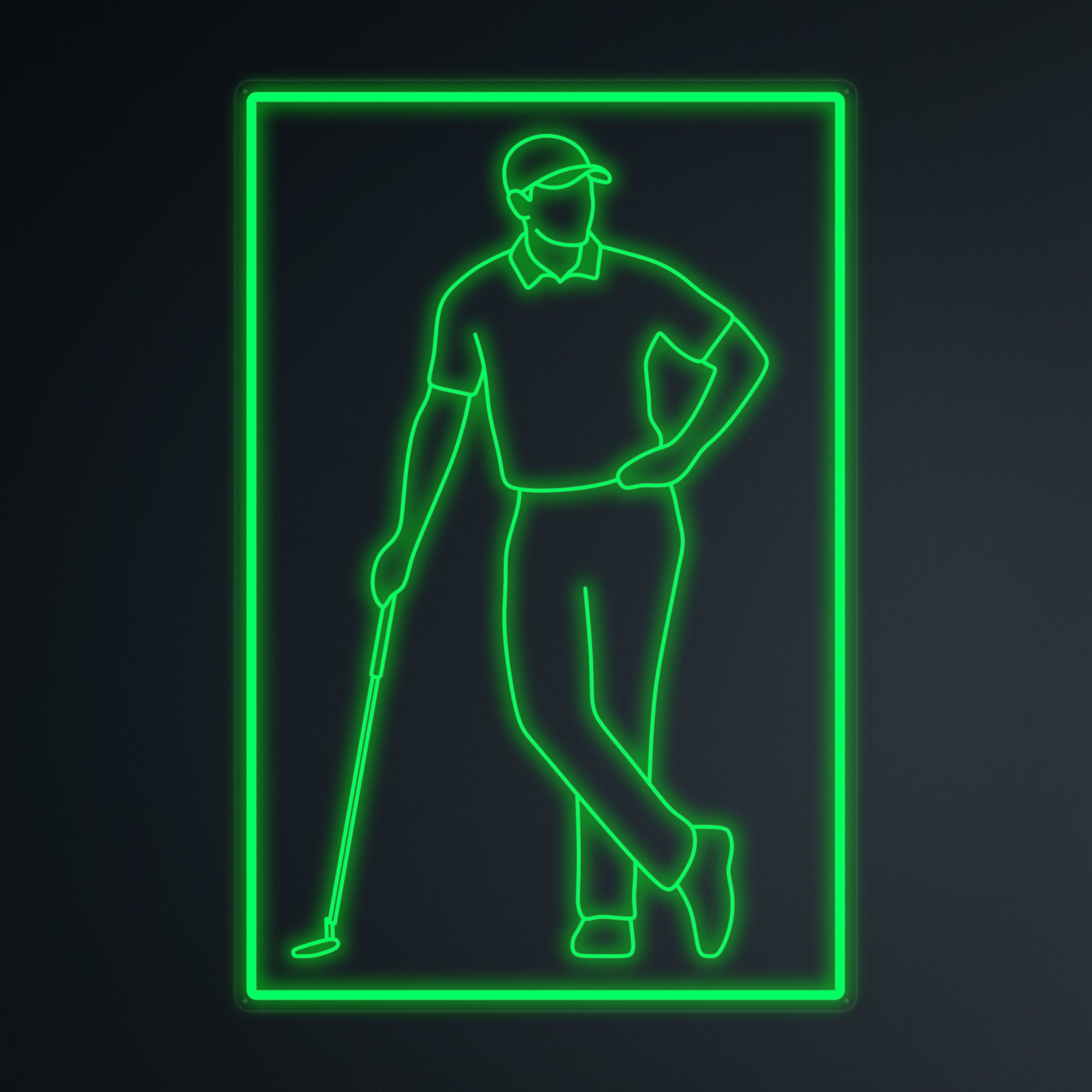 "Sports Golf Spieler" Mini-Neonschild