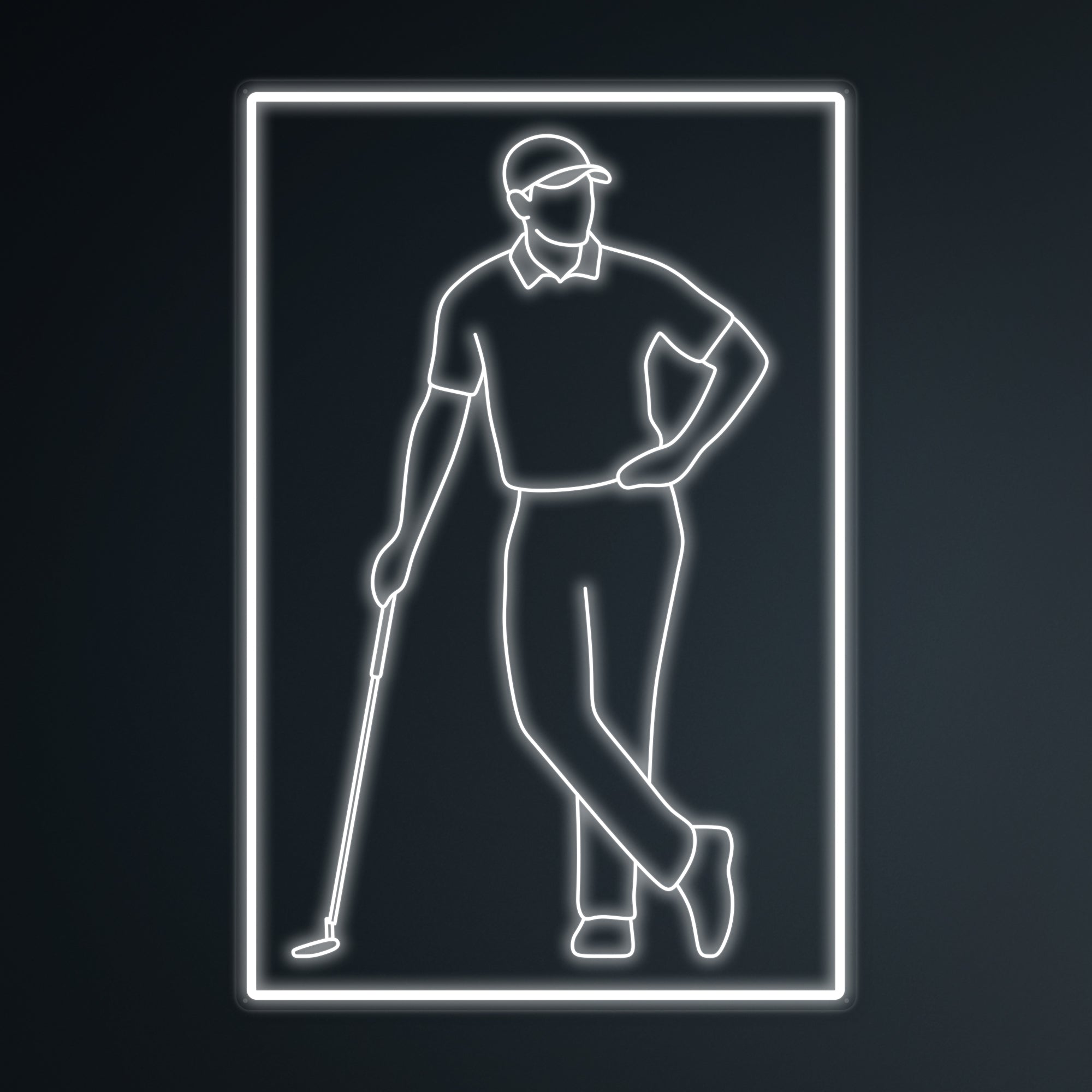 "Sports Golf Spieler" Mini-Neonschild
