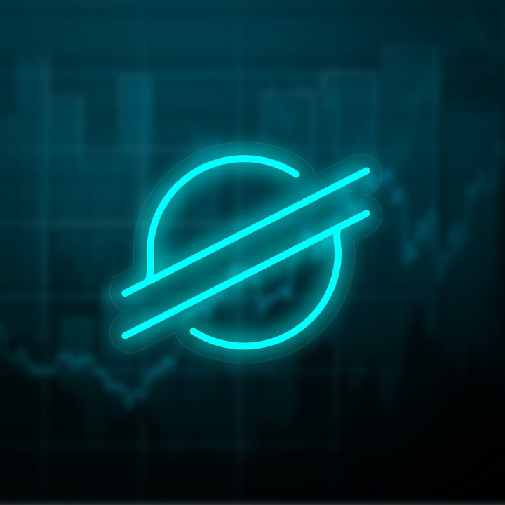 "Stellar Xlm-Logo" Neonschrift