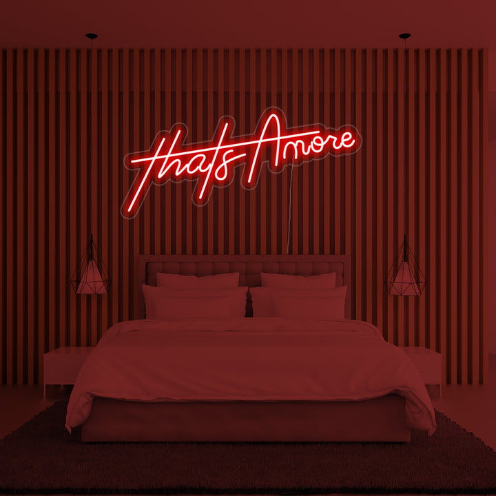 "Thats Amore" Neonschrift