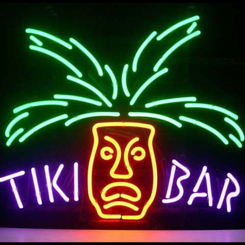 "TIKI Bar Paradies Palme Bier" Neonschrift