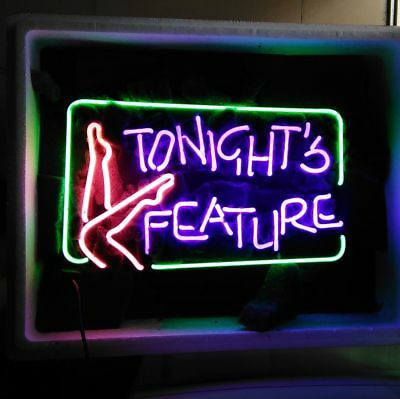 "Tonights Feature" Neonschrift