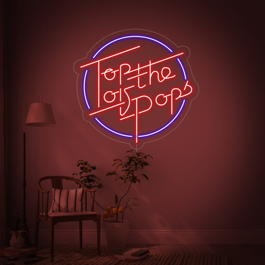 "Top of The Pops" Neonschrift