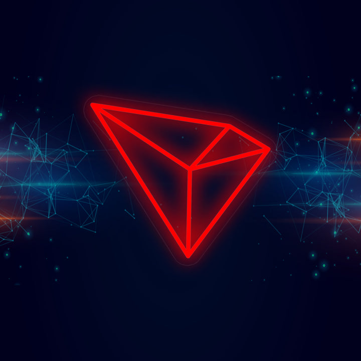 "Tron Trx-Logo" Neonschrift