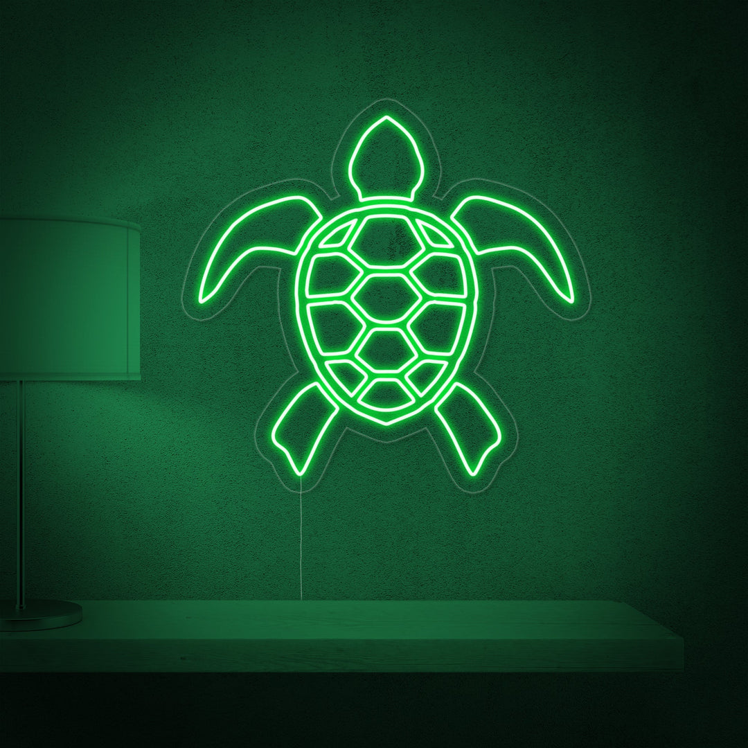 "Schildkröte" Neonschrift