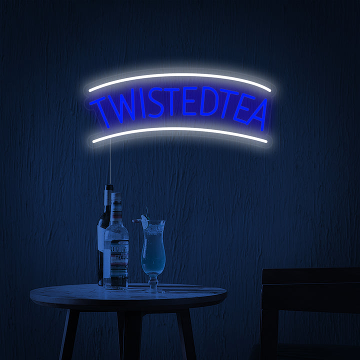 "Vintage Twisted Tea Bierbar" Neonschrift