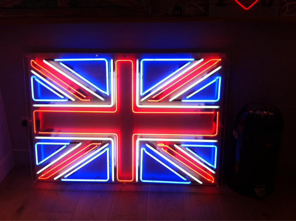 "Britische Flagge" Neonschrift