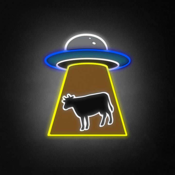 "UFO-Entführung,Urlaub" Neon Like