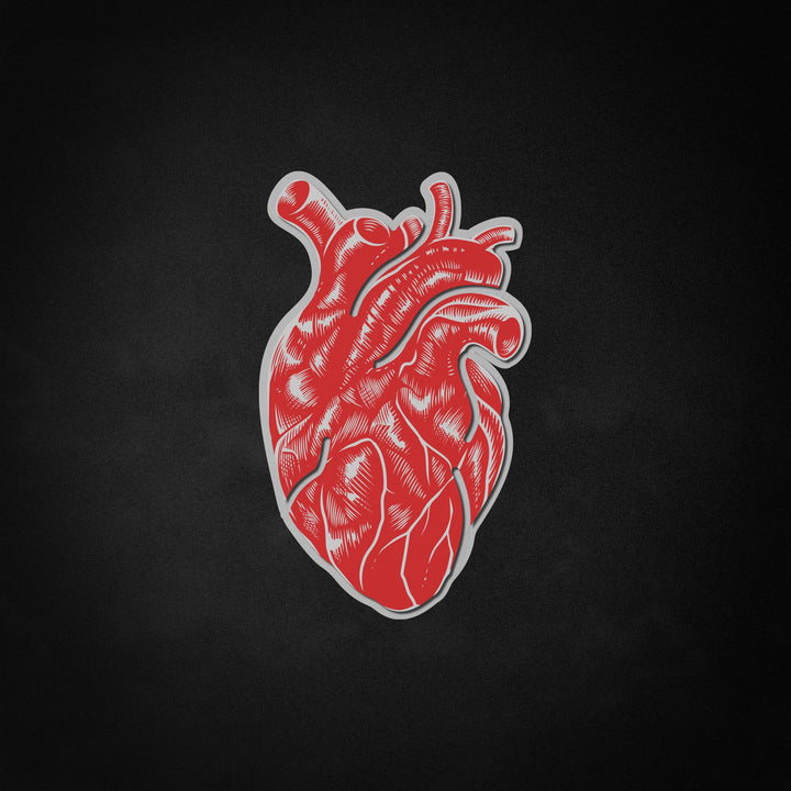"Vintage anatomisches Herz" Neon Like