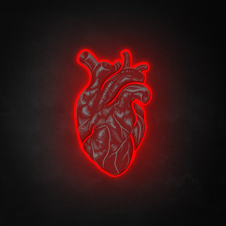 "Vintage anatomisches Herz" Neon Like
