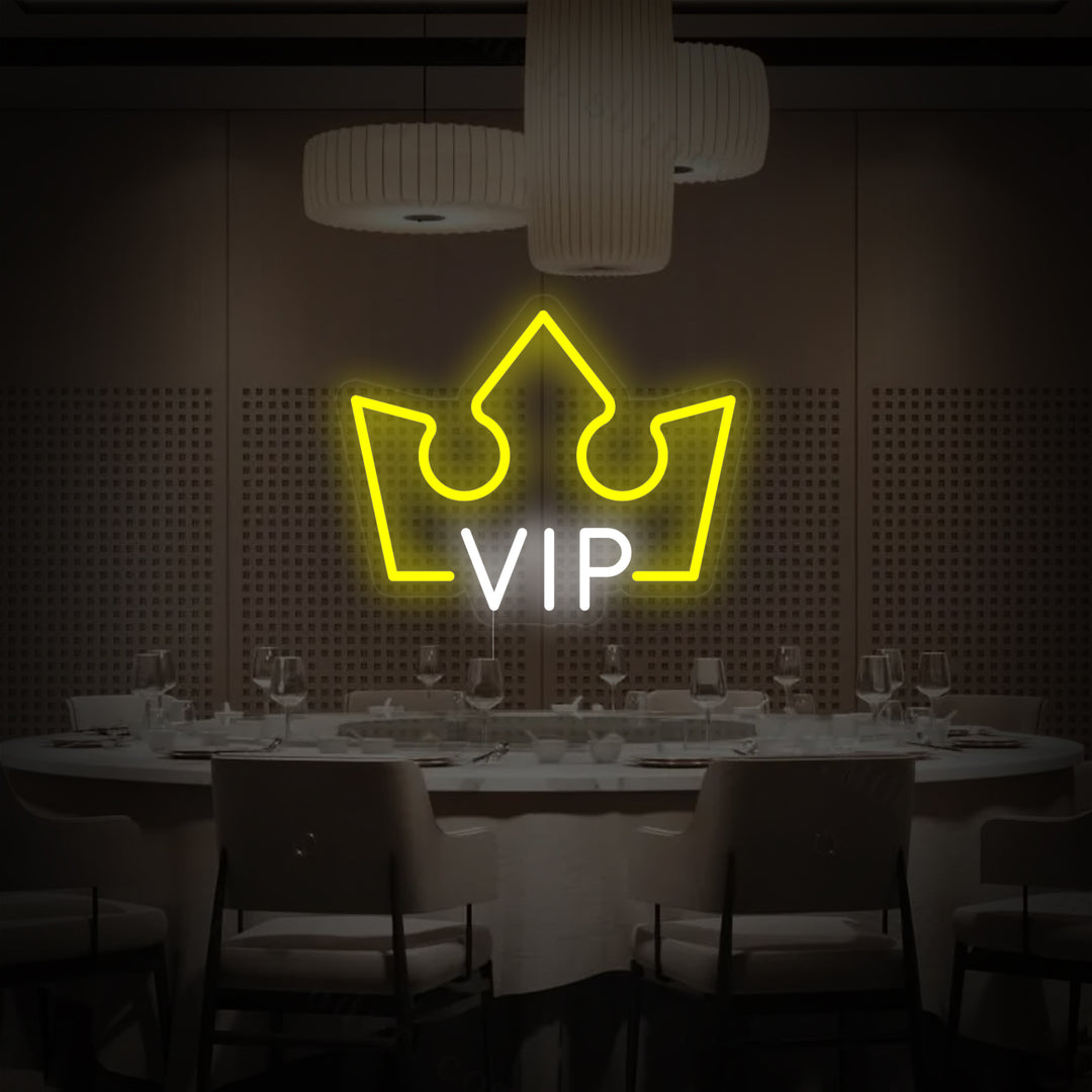 "VIP-Raum, VIP-Lounge" Neonschrift