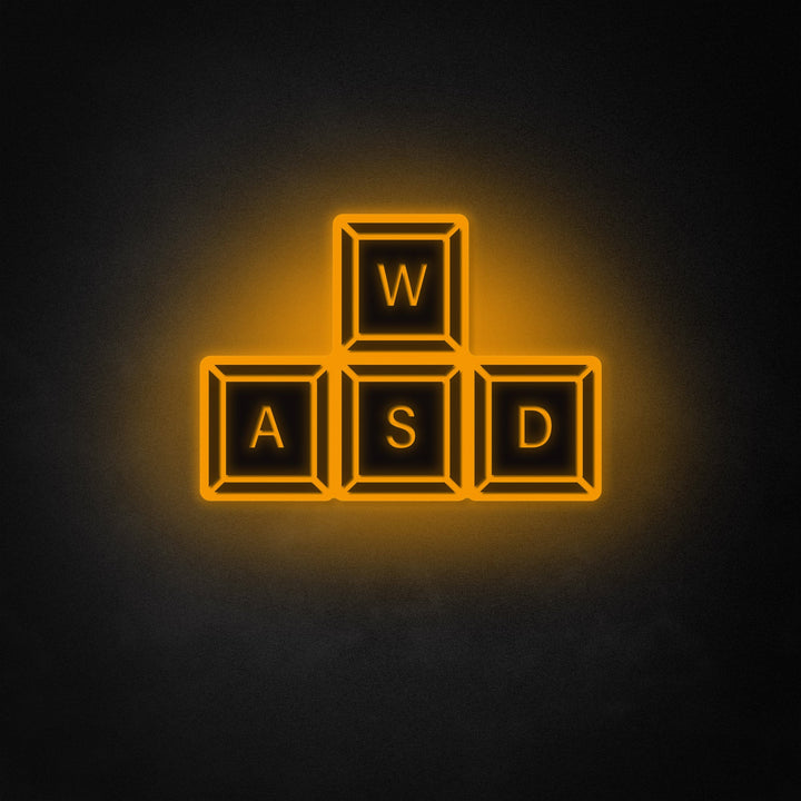 "WASD-Tasten" Neon Like