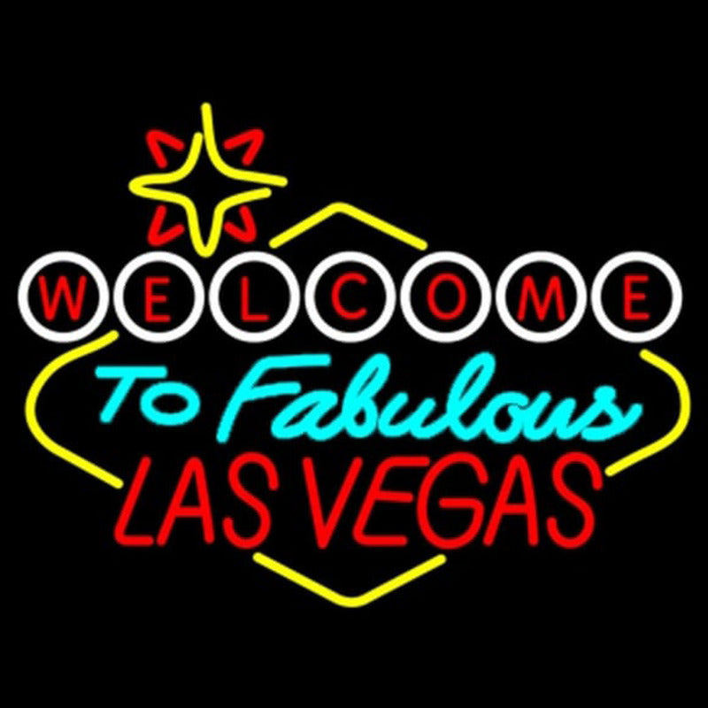 "Welcome To Las Vegas" Neonschrift