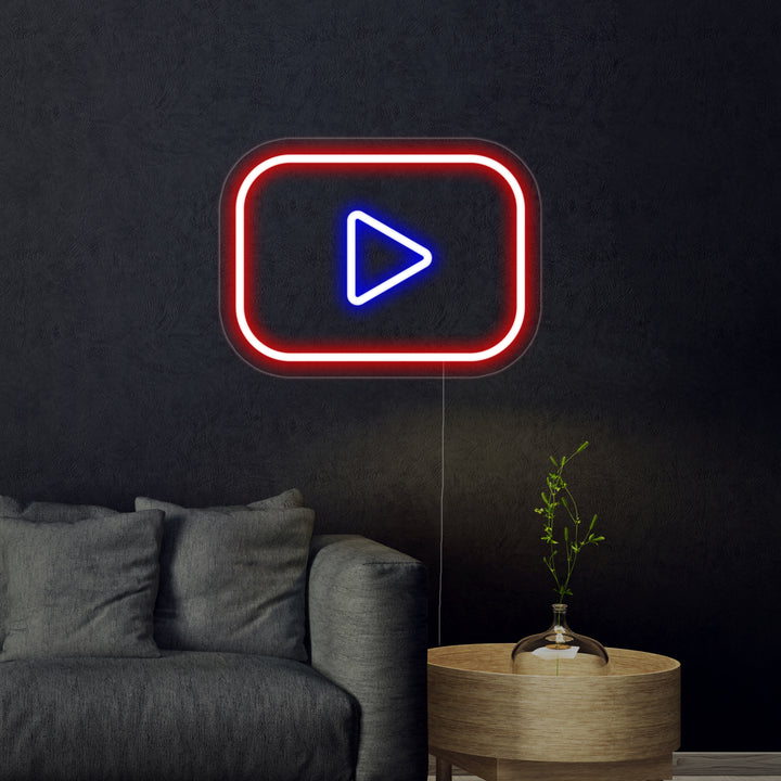 "Youtube-Logo" Neonschrift