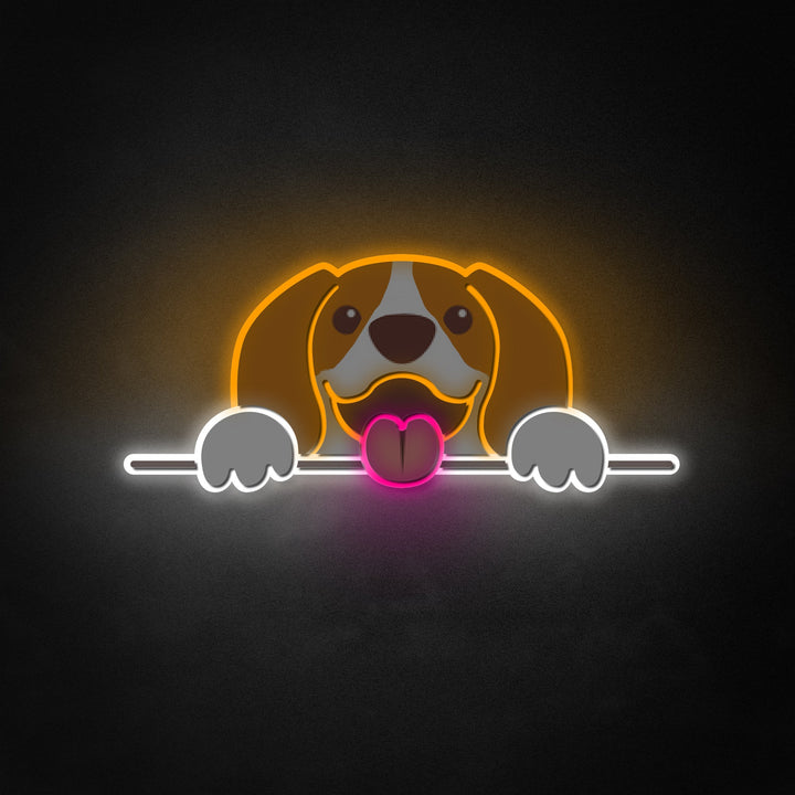 "Süßer Hund, Tier" Neon Like