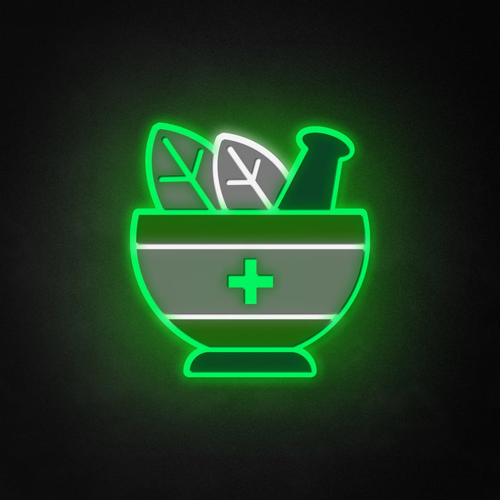 "Symbol der medizinischen Apotheke" Neon Like